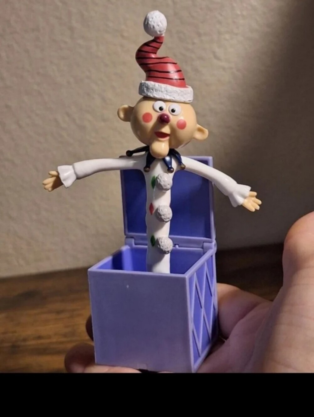 Rare & Hard To Find 2002 Misfit Toy Charlie In The Box-PVC Figure